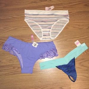 NWT Bundle of 3 Victoria’s Secret Panties (M)